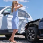 Current image: car accident policyholder with an attorney California